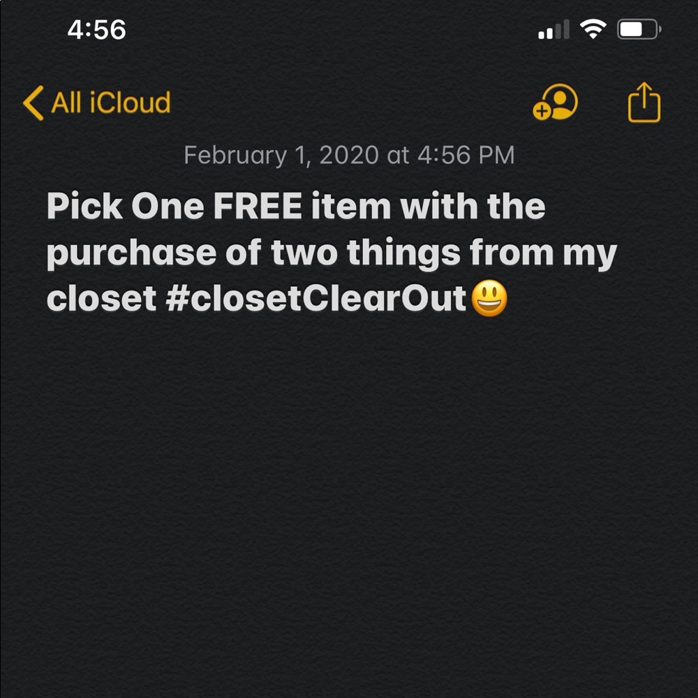 😃closet clear out
